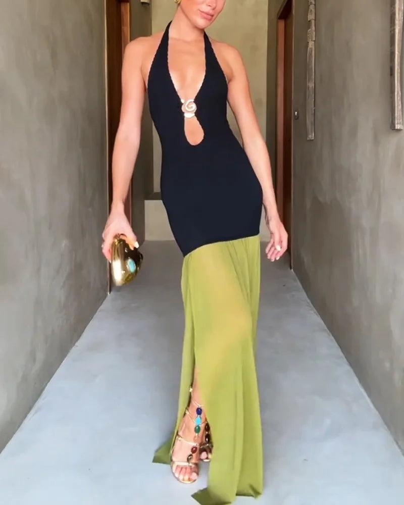 Lena - Long dress with straps