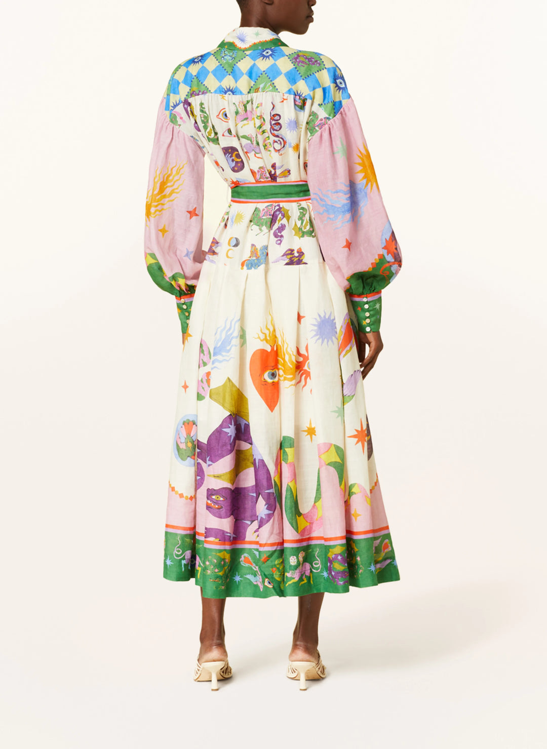 Fiorella - Long printed dress