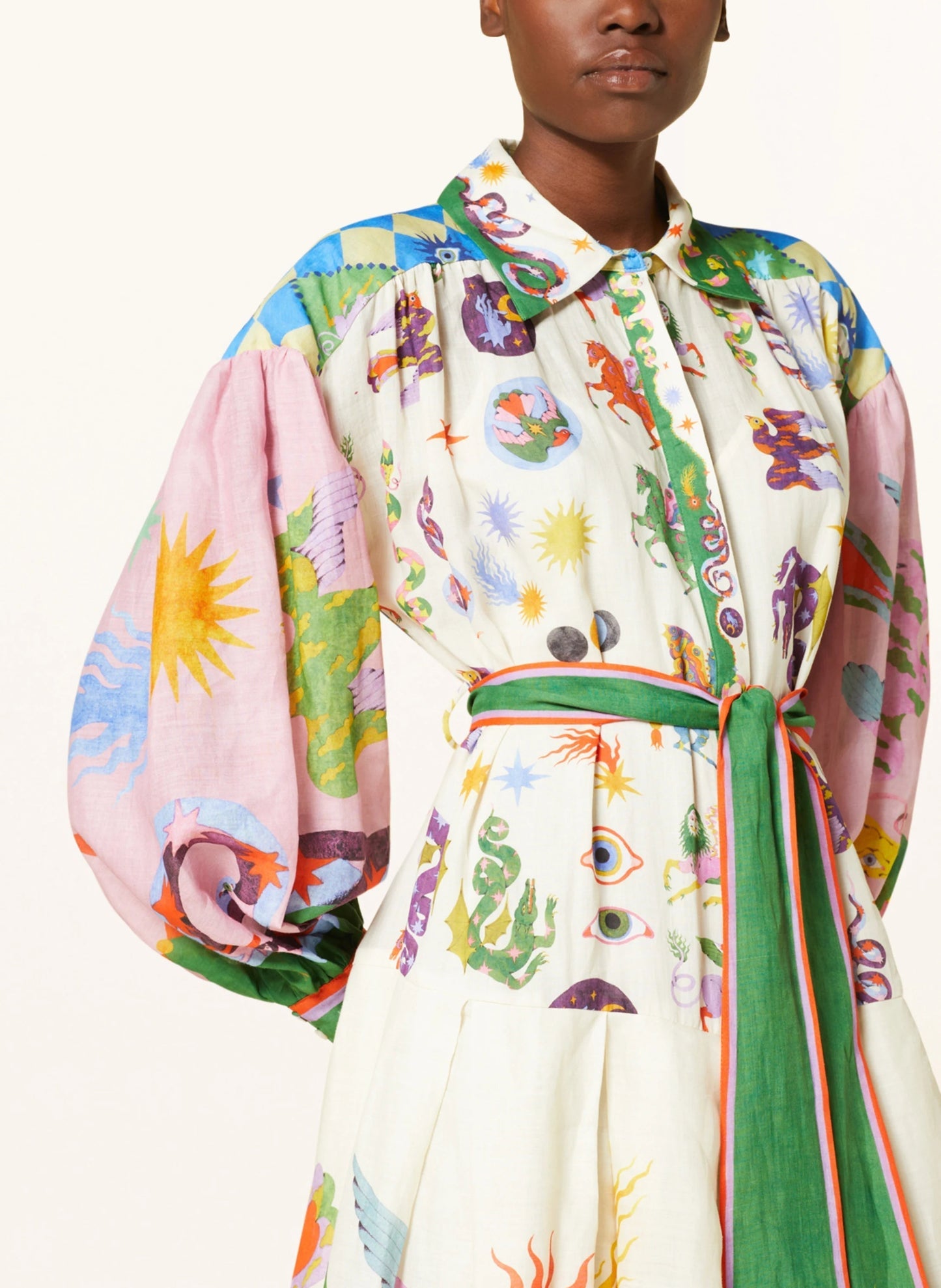 Fiorella - Long printed dress