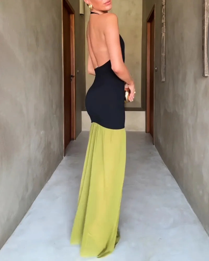 Lena - Long dress with straps