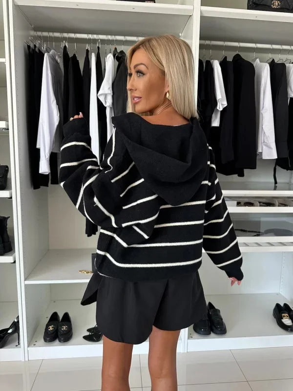 Striped hoodie