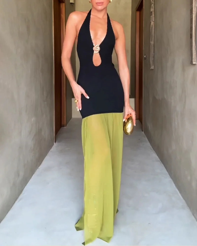 Lena - Long dress with straps