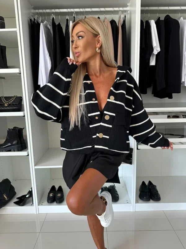 Striped hoodie