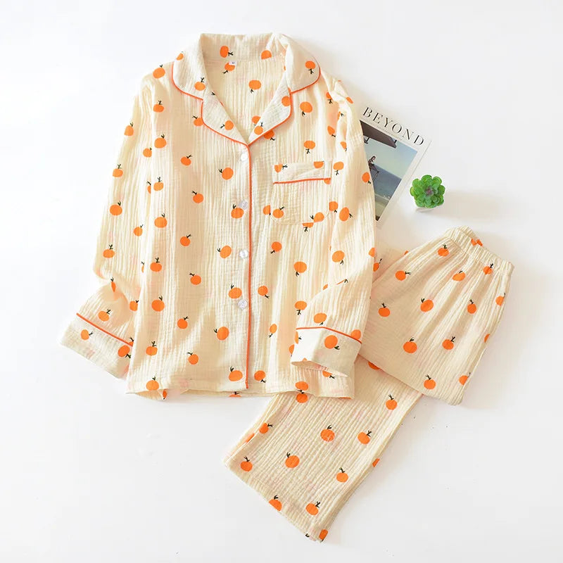 Crepe Cotton Pajama Set