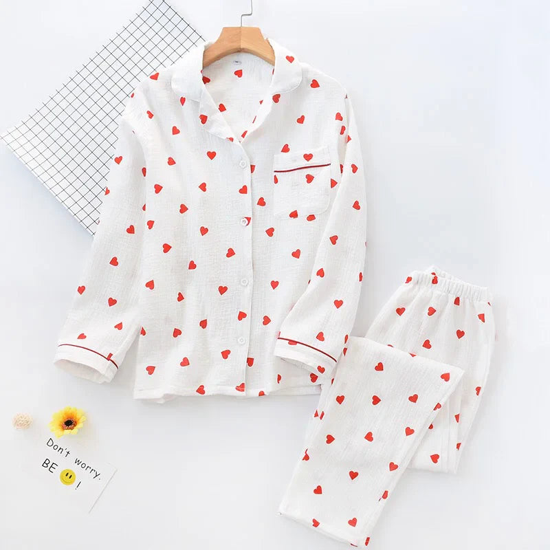 Crepe Cotton Pajama Set