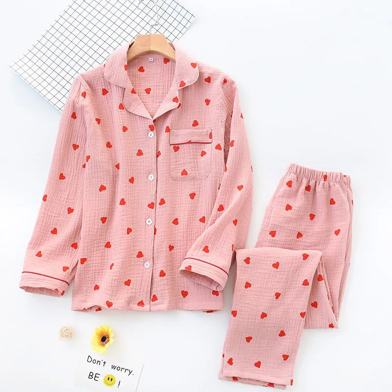 Crepe Cotton Pajama Set