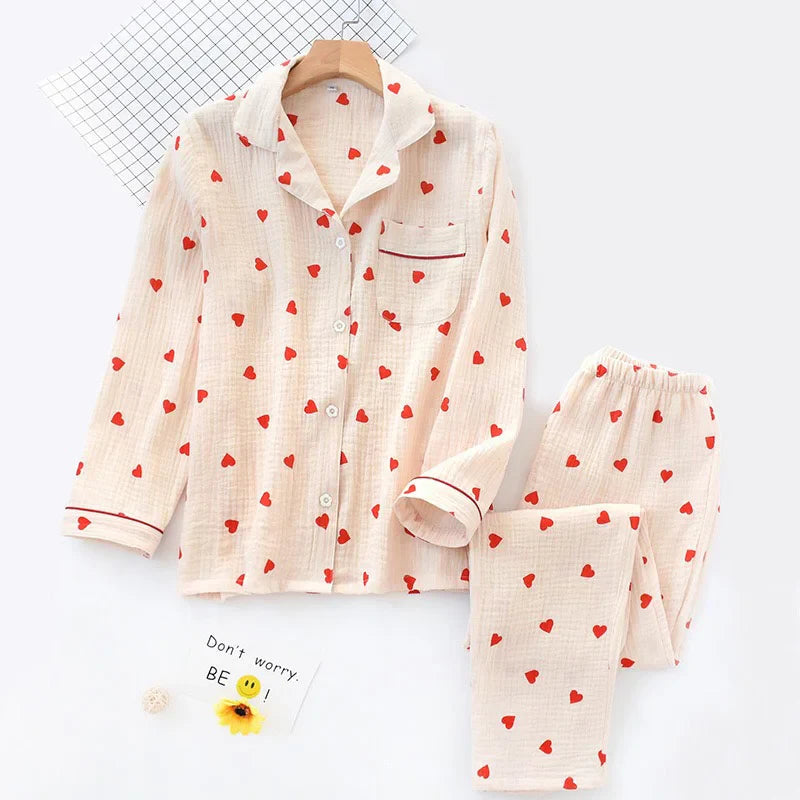 Crepe Cotton Pajama Set