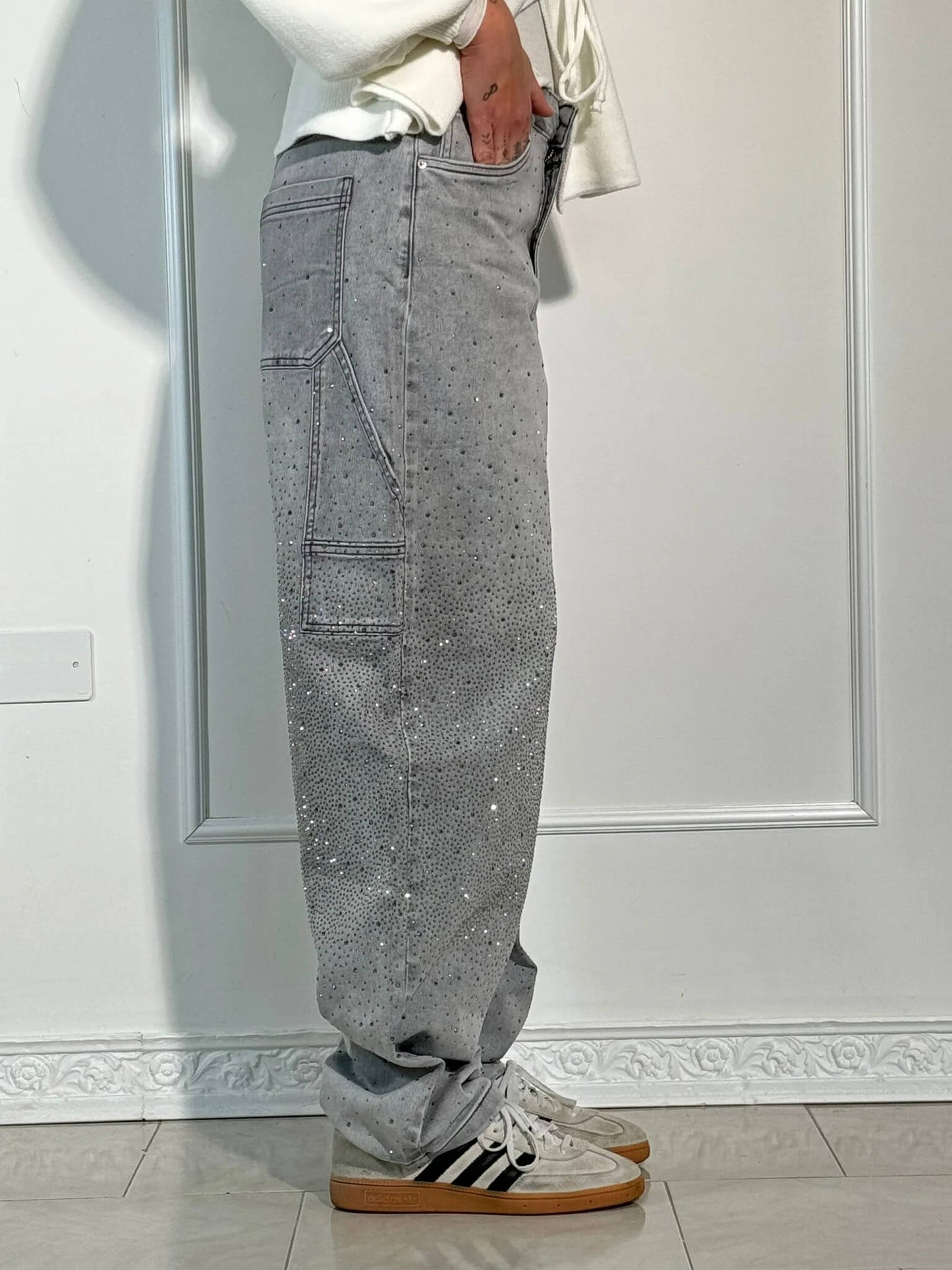 Pantalón vaquero glitter