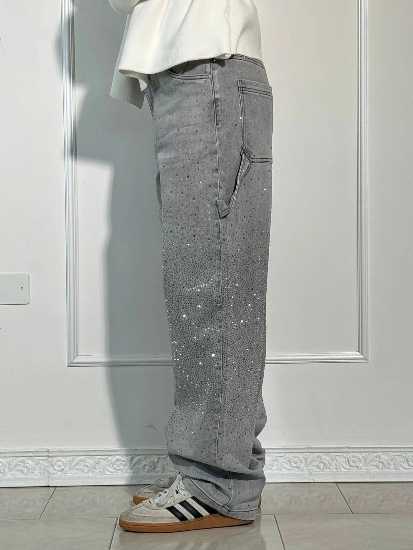 Pantalón vaquero glitter