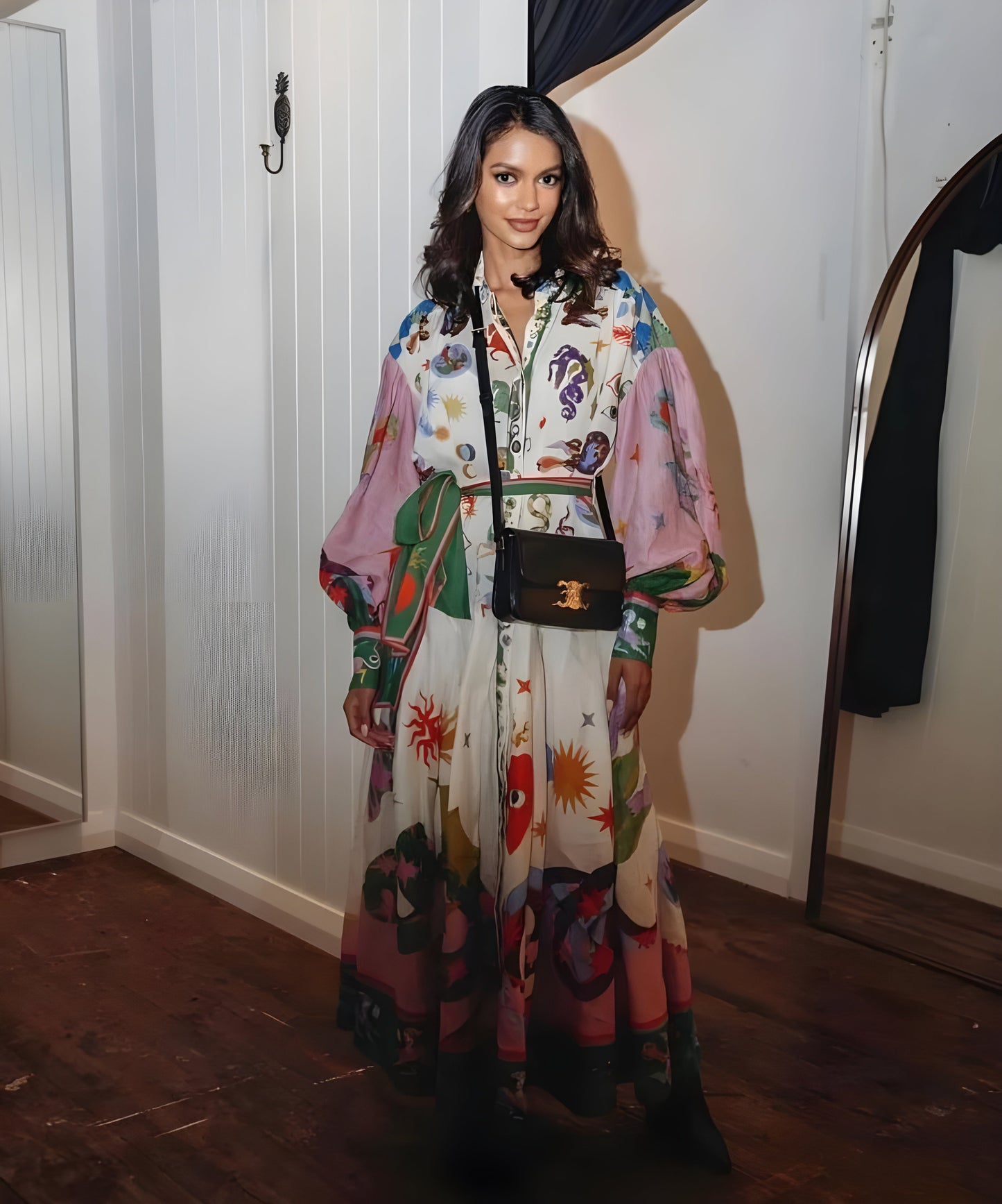 Fiorella - Long printed dress