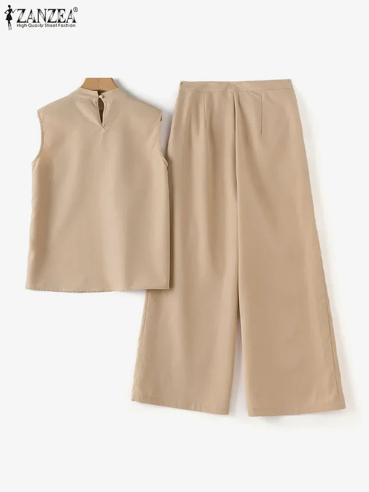 Elegant Wide Leg Pants Set