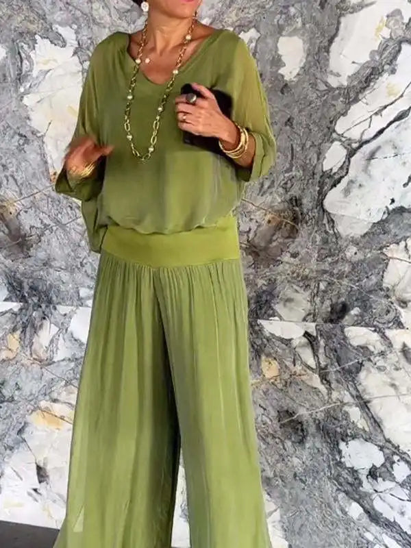 Conjunto Femenino de Chiffon 2 Piezas
