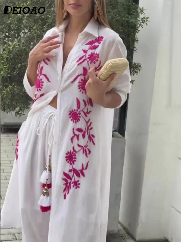 Conjunto de Dos Piezas con Estampado Floral