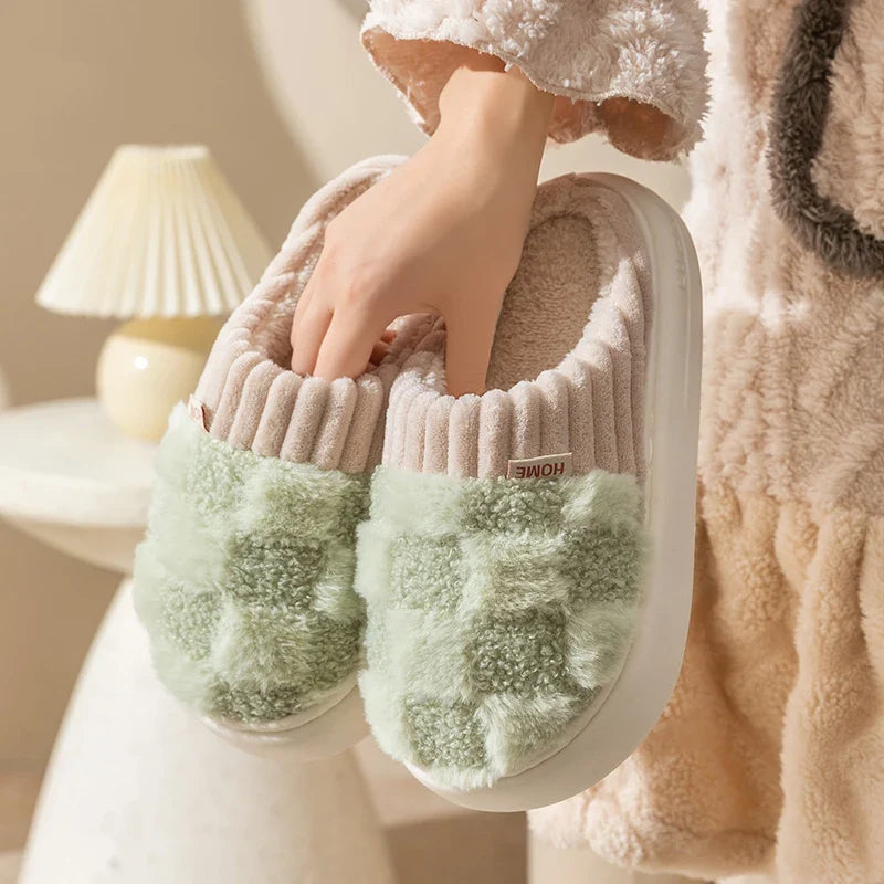 Pantuflas Invernales Cálidas Antideslizantes Para Parejas