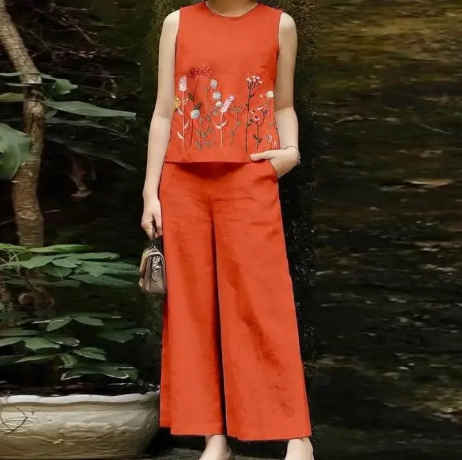 Conjunto Casual Elegante de Dos Piezas