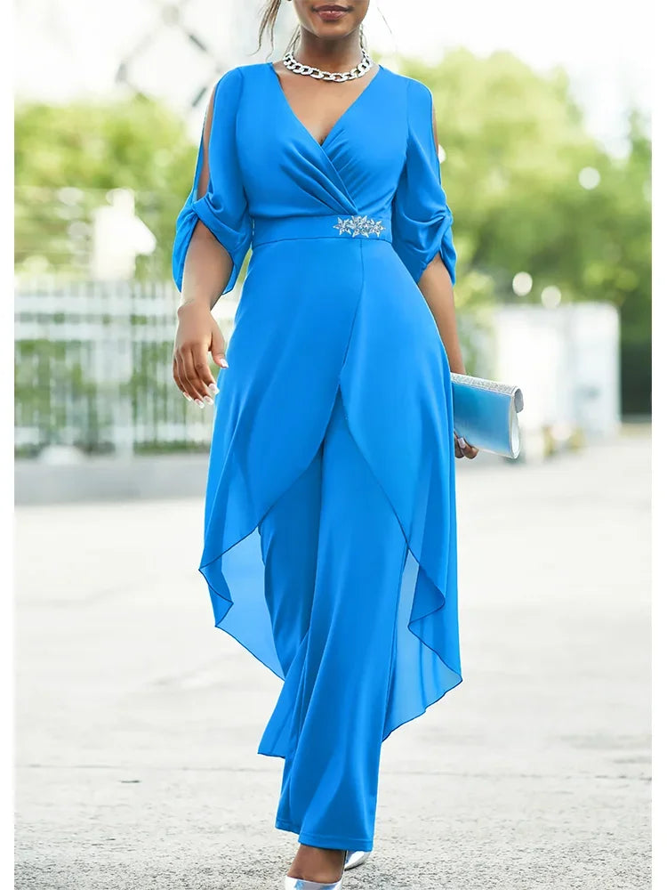 Plus Size Chiffon Night Set