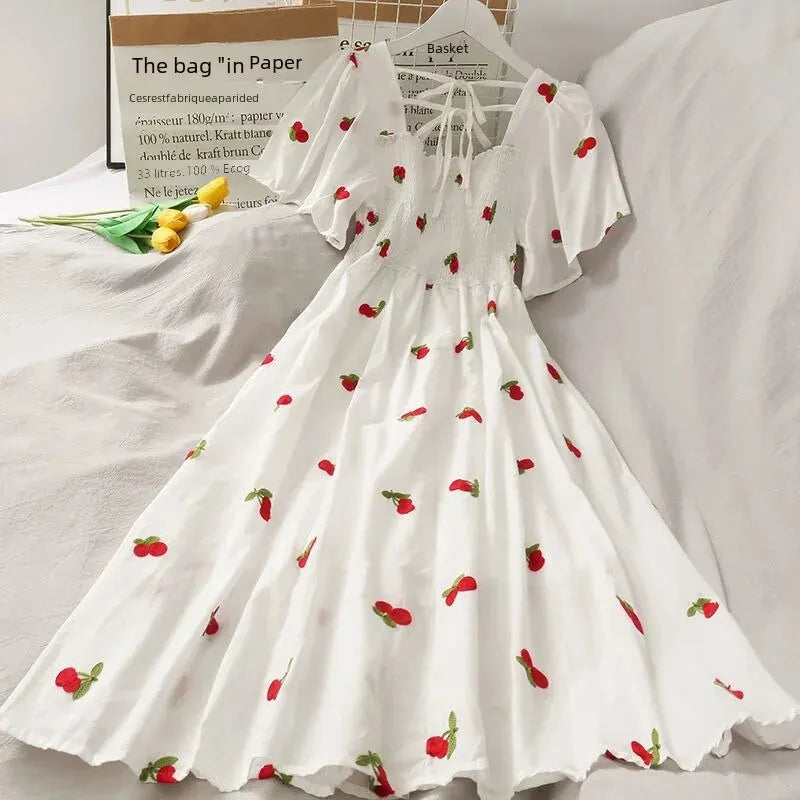 Vestido Estampado de Fruta