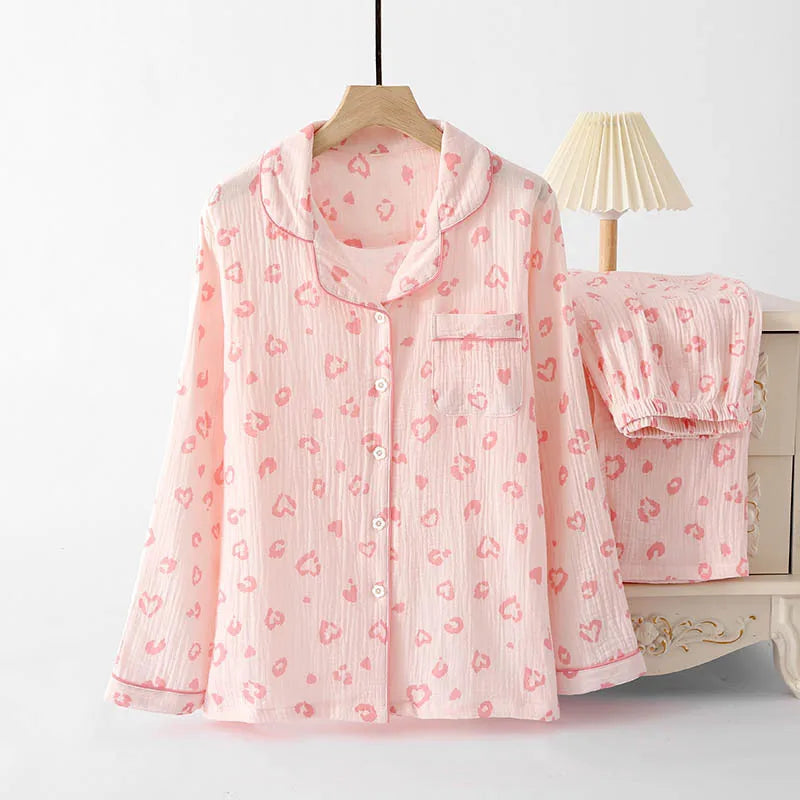 Crepe Cotton Pajama Set