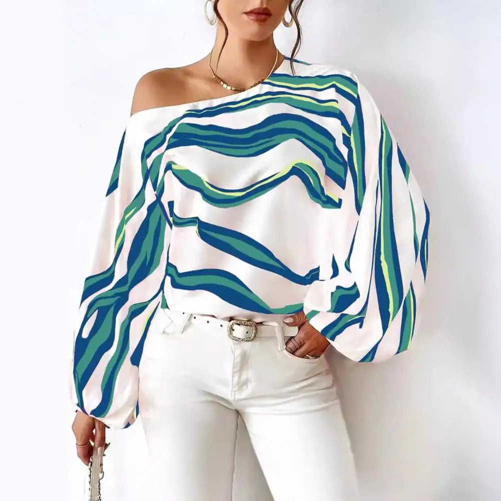 Blusa con Estampado Geométrico