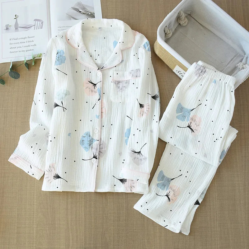 Crepe Cotton Pajama Set