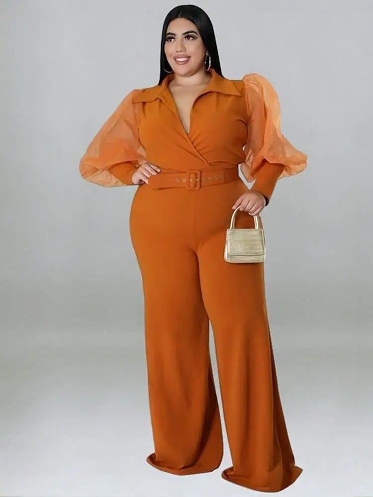 Elegant Plus Size Women's Jumpsuit
