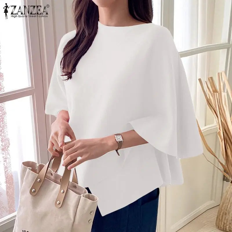 Blusa elegante con volante