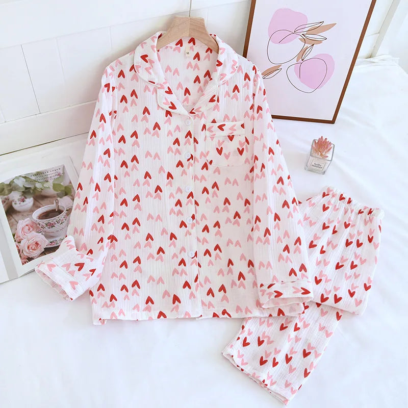 Crepe Cotton Pajama Set