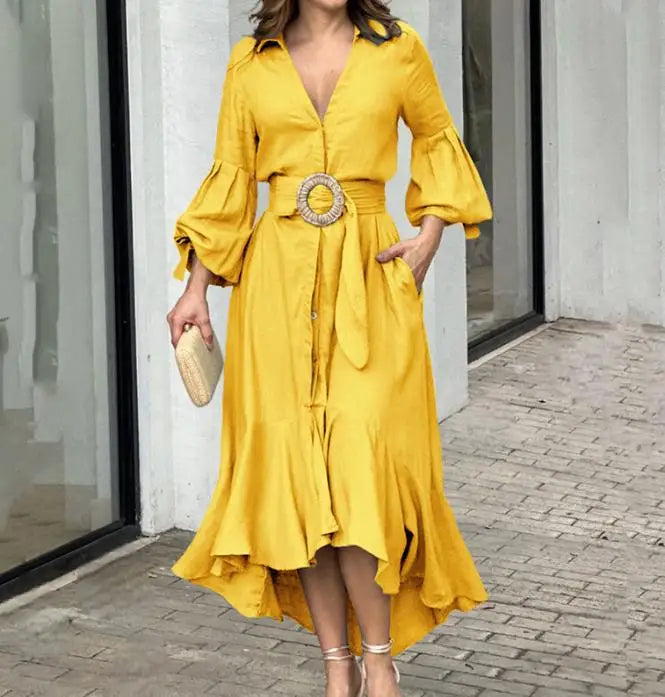 Vestido Asimétrico de Primavera