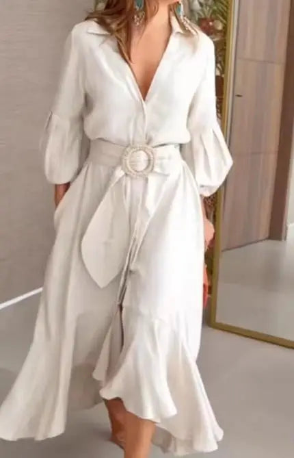 Vestido Asimétrico de Primavera