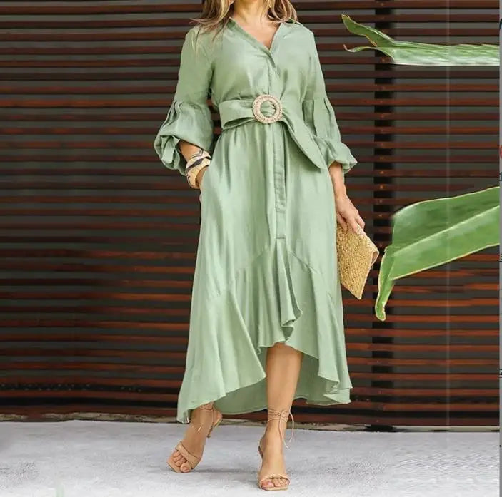 Vestido Asimétrico de Primavera