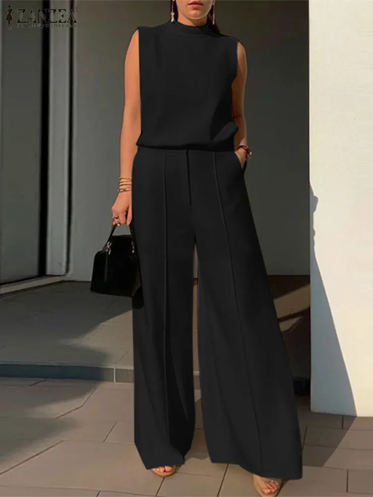 Elegant Wide Leg Pants Set