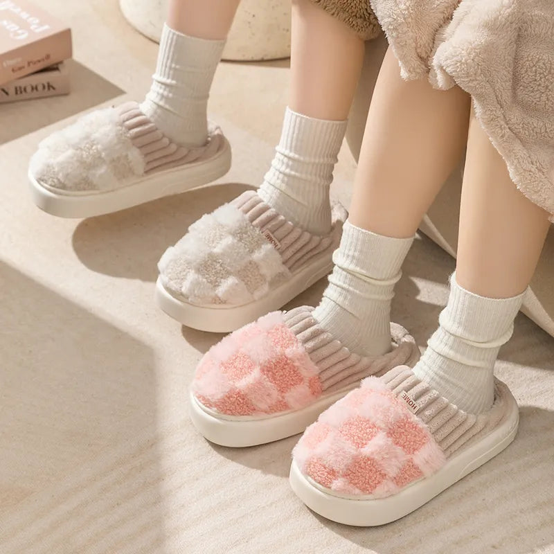 Pantuflas Invernales Cálidas Antideslizantes Para Parejas