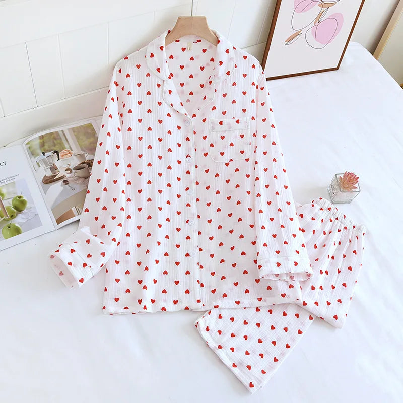 Crepe Cotton Pajama Set