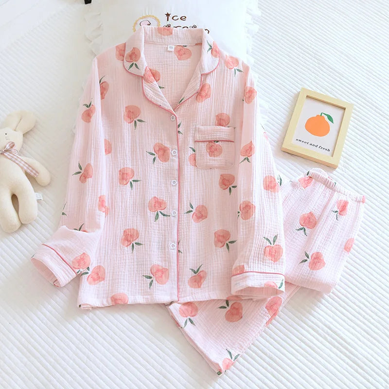 Crepe Cotton Pajama Set