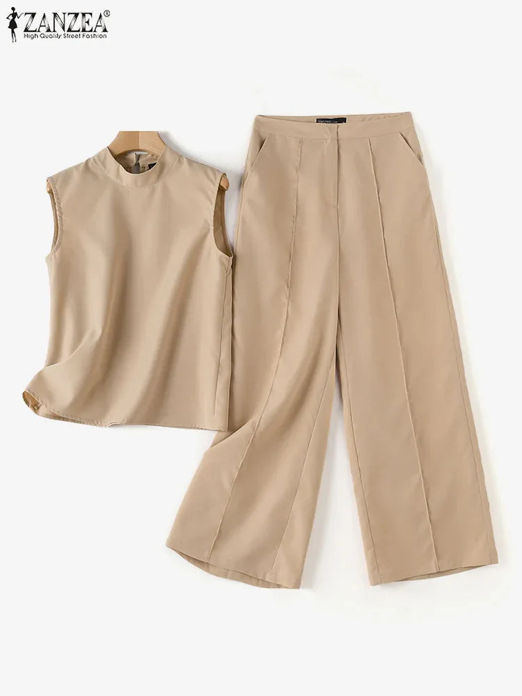 Elegant Wide Leg Pants Set