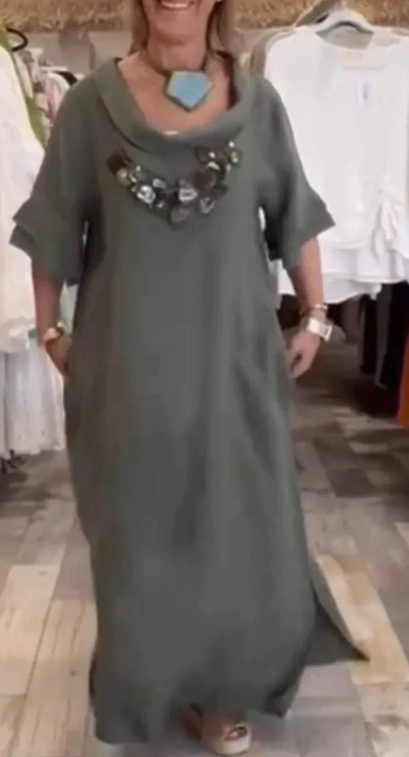 Vestido Maxi Suelto Casual y Elegante