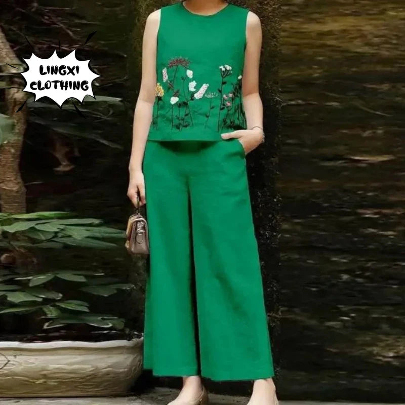 Conjunto Casual Elegante de Dos Piezas
