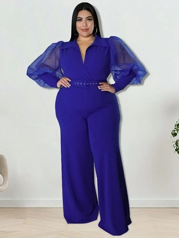 Elegant Plus Size Women's Jumpsuit