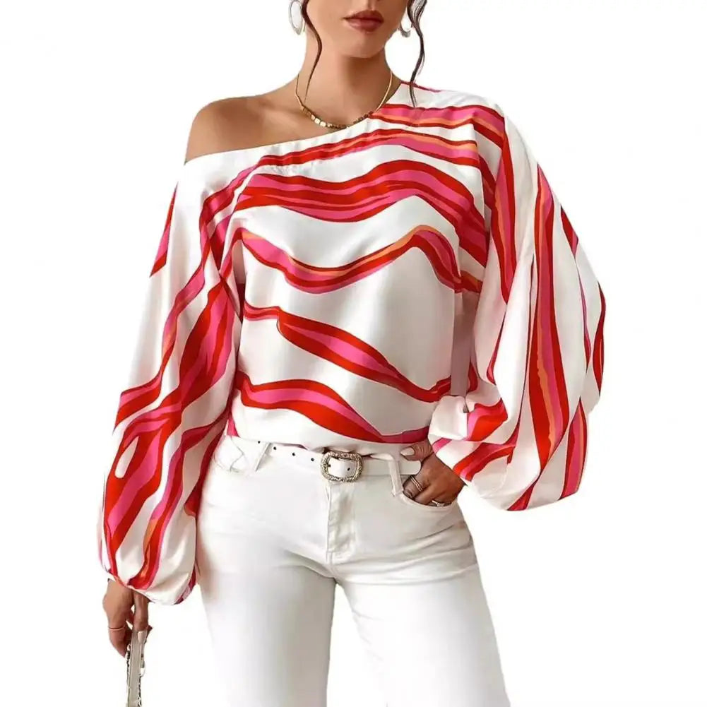 Blusa con Estampado Geométrico