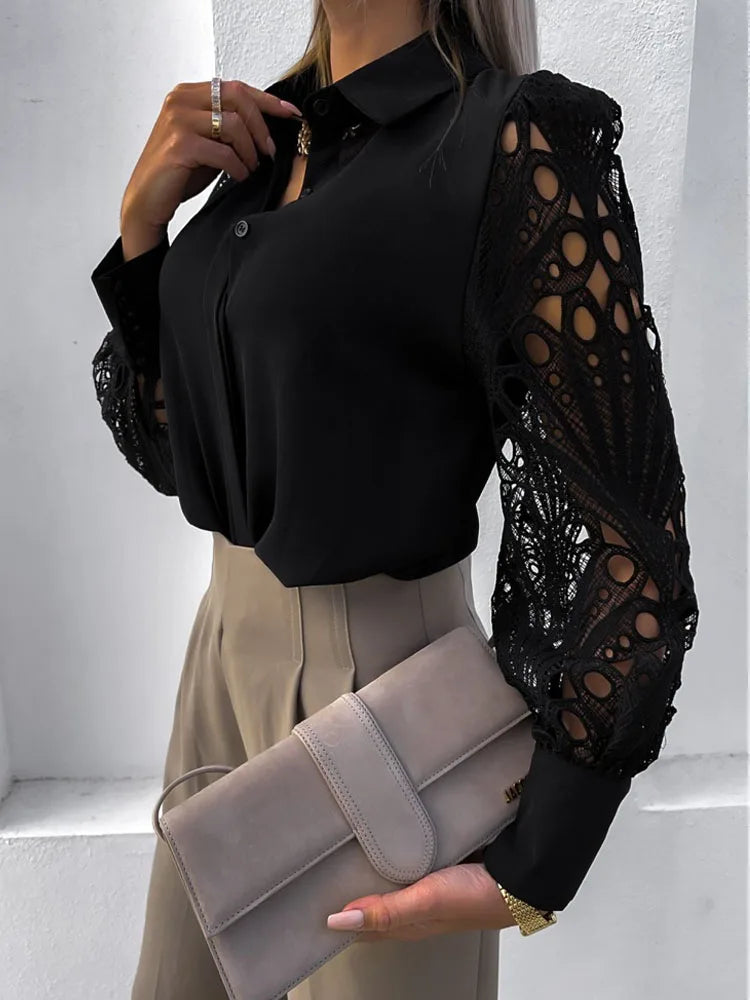 Blusa Blanca de Encaje