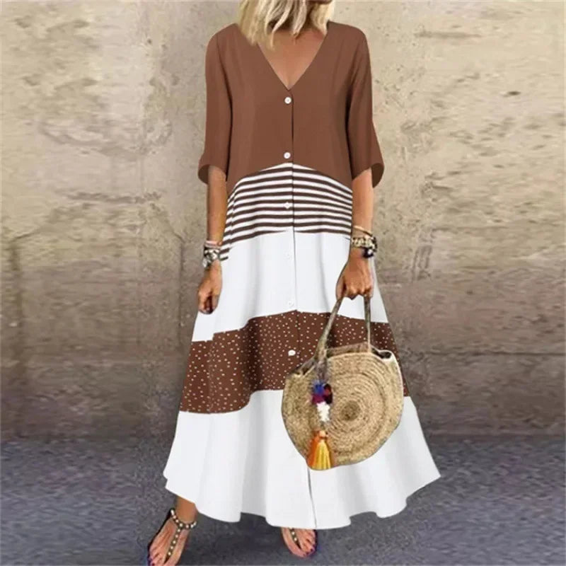 Long Printed Dress Spring 2024