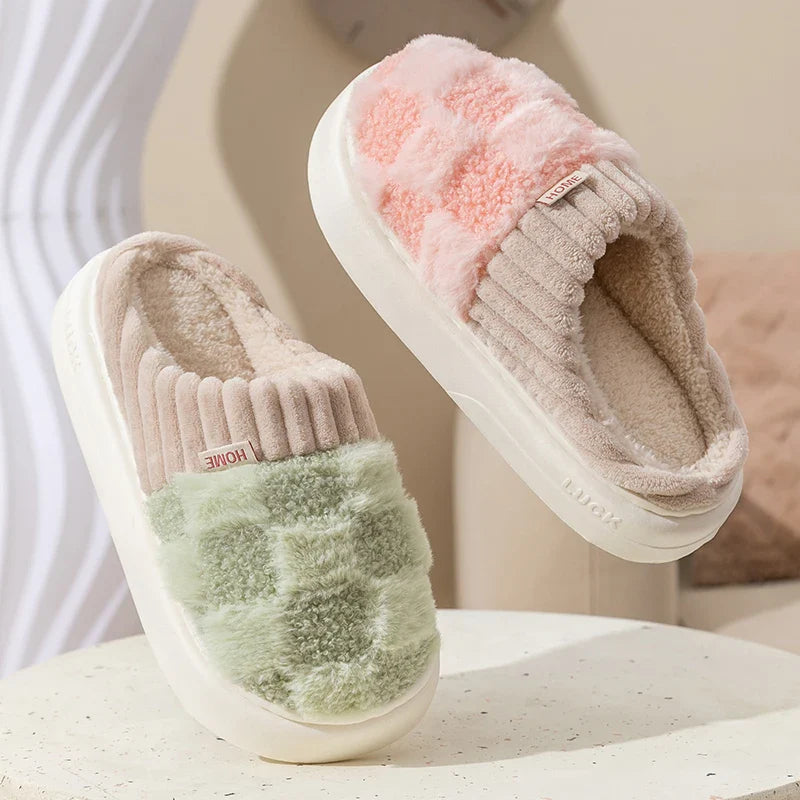 Pantuflas Invernales Cálidas Antideslizantes Para Parejas