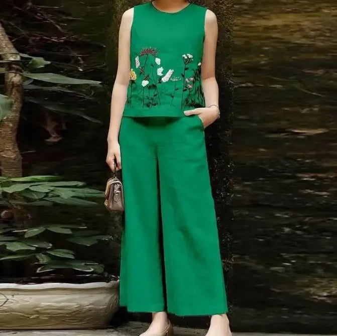 Conjunto Casual Elegante de Dos Piezas