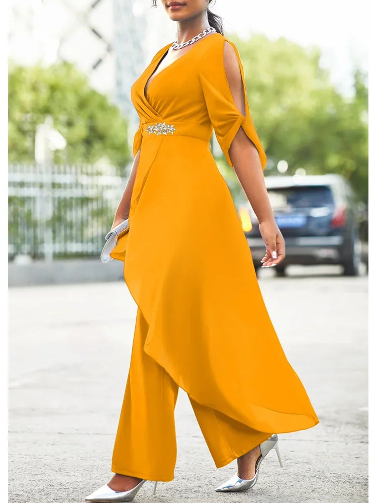 Plus Size Chiffon Night Set