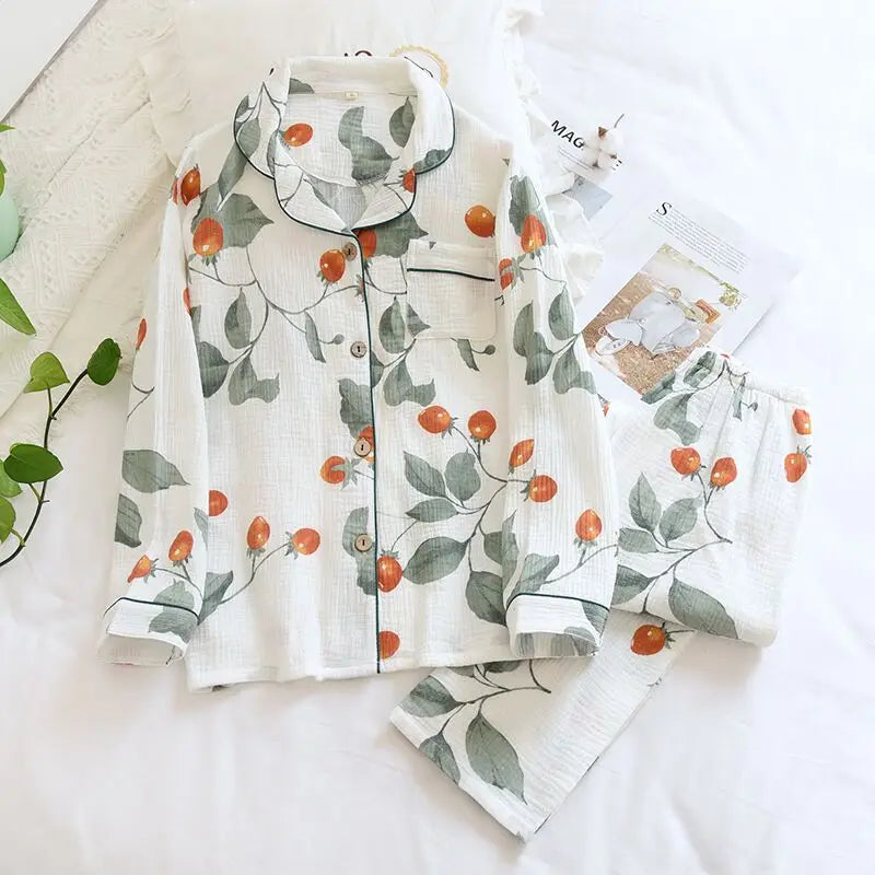 Crepe Cotton Pajama Set