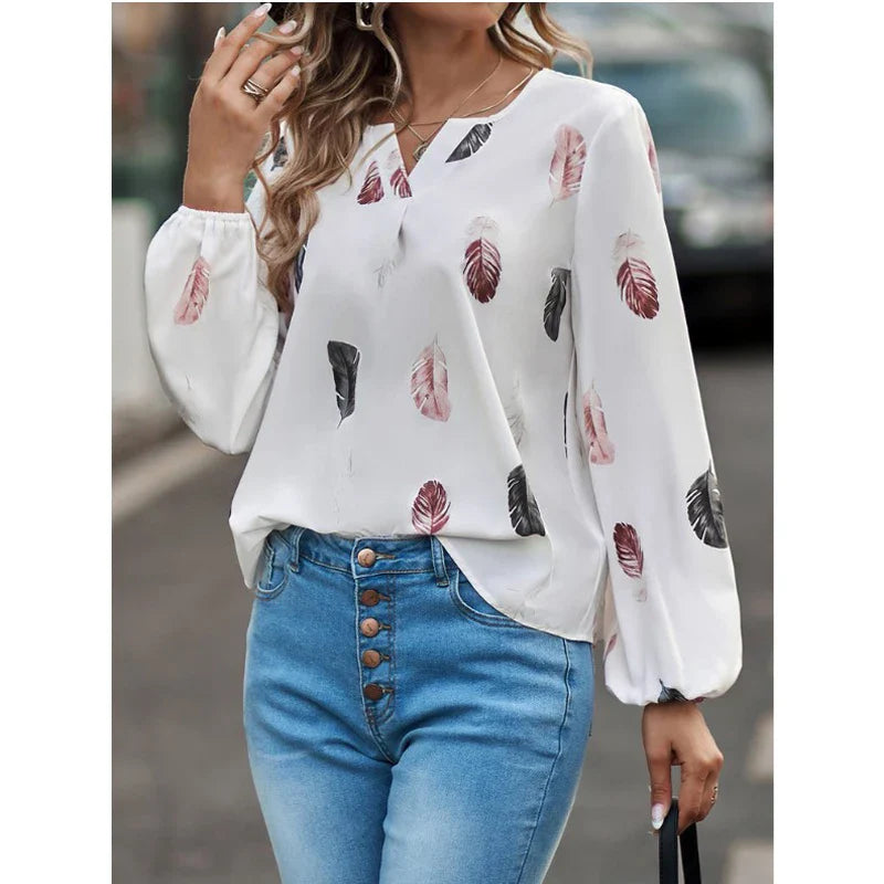 Blusa de Chiffon Elegante