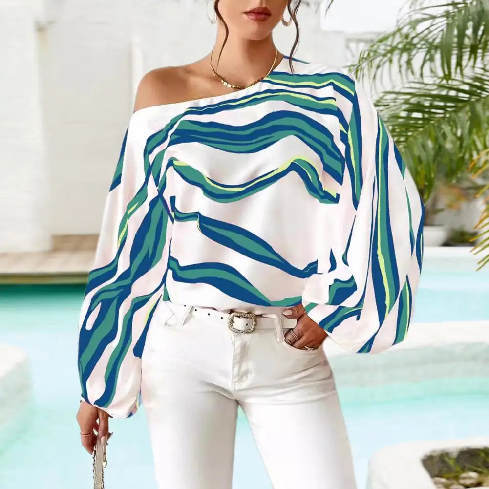 Blusa con Estampado Geométrico