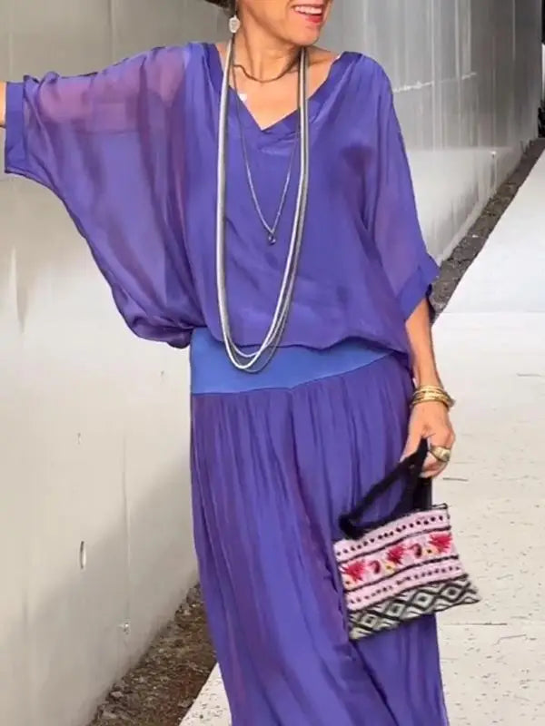 Conjunto Femenino de Chiffon 2 Piezas