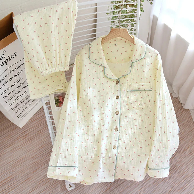 Crepe Cotton Pajama Set