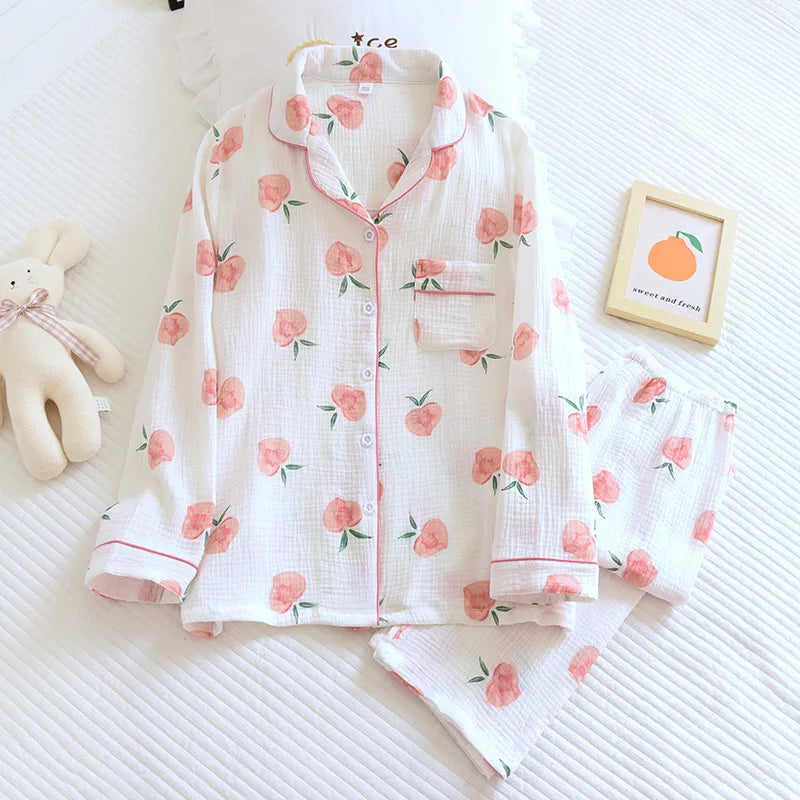 Crepe Cotton Pajama Set